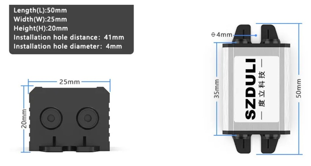 Jännitteenalennin DC DC 8-22V> 5V 3A 15W IP68