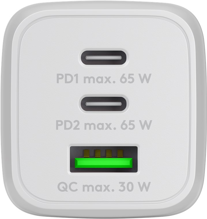 USB-C™ PD pikalaturi Nano 65 W valkoinen