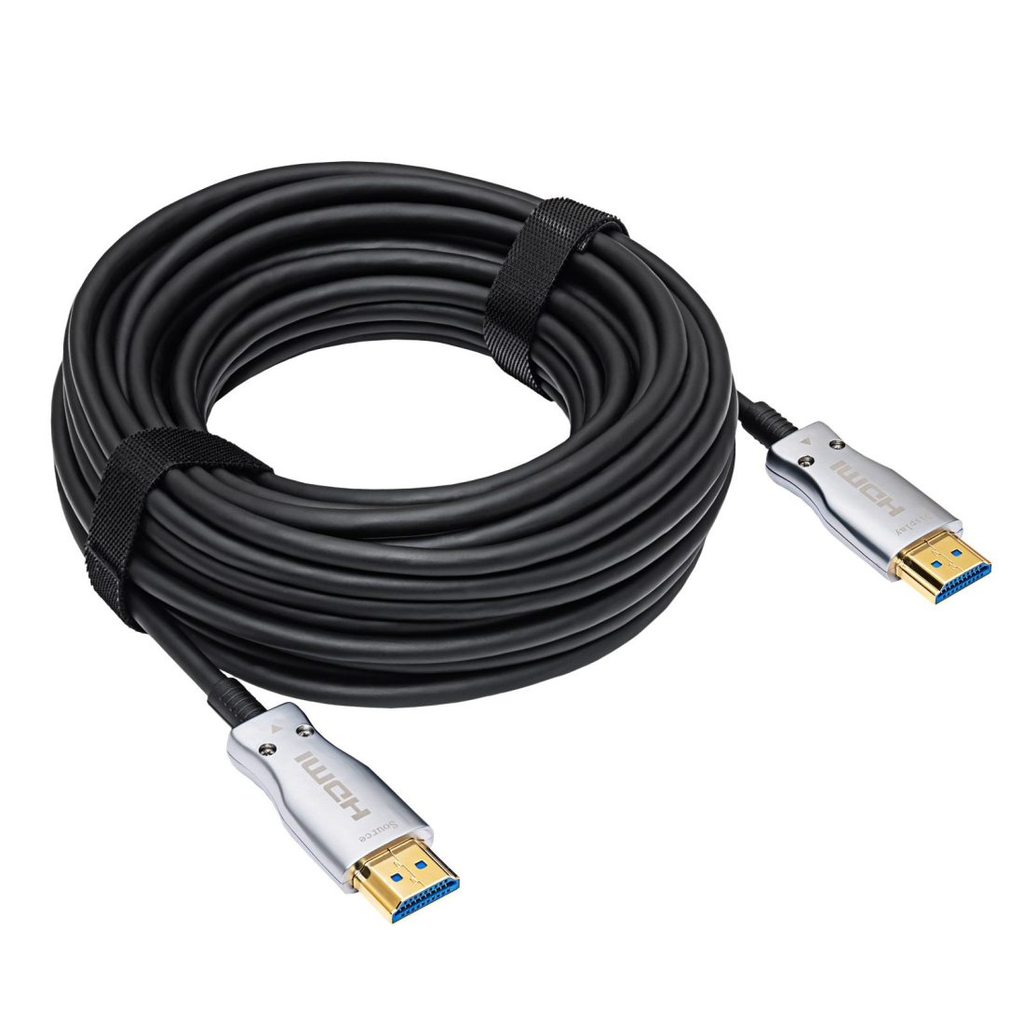 HDMI-välijoh akt opt 50m 2.0b 4K FiberX 18Gbps AOC (kopio)