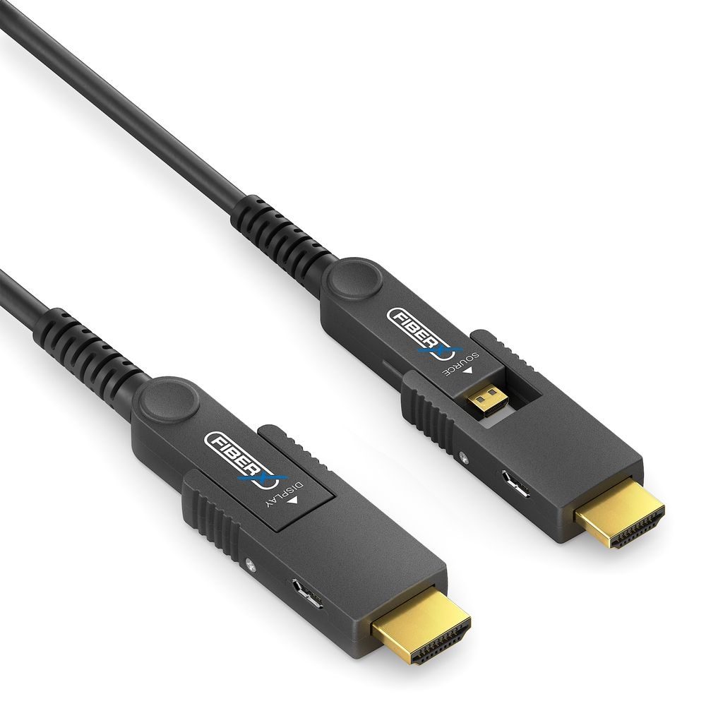 HDMI/Micro-välijoh akt opt 5m 2.0b 4K FiberX 18Gbps AOC 