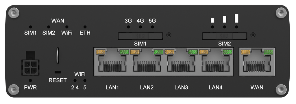 4G/5G/WiFi6 -reititin Cat20 2 SIM paikkaa, GPS 