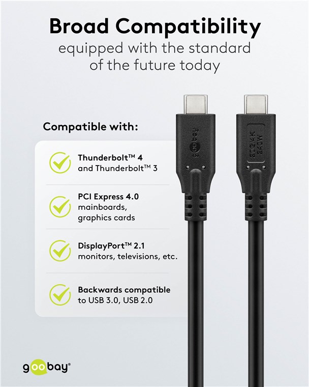 USB-C-uros/USB-C-uros 0,5m välij ohto USB3.2 musta bulk TK7205 