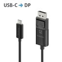 USB-C-uros 3.2/DP1.2 välijohto 4K@60 1,0 m musta