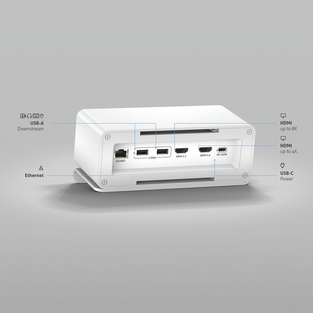 Mediamuunnin USB-C  7-slot  8K/5K 4K 5Gbps valk