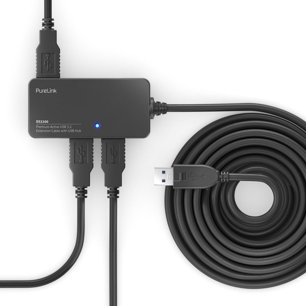 USB 3.2 4-porttinen HUB 5m