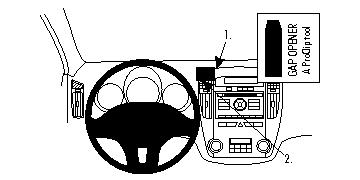 ProClip autokoht kiinnike Kia cee'd 10-12 keski