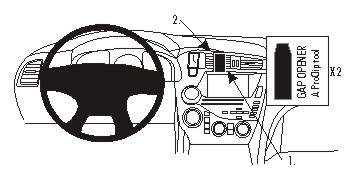 ProClip Citroen DS5 12-18 kesk 