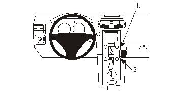 ProClip autokohtainen kiinn kulm Volvo C30 07-15 C70 06-15 S40