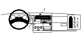 ProClip autokoht kiinnike VW Transpoter T4 96-03