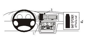 ProClip autokoht kiinnike VW Passat 97-05 keski