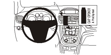 ProClip autokoht kiinnike Opel Mokka 13-14