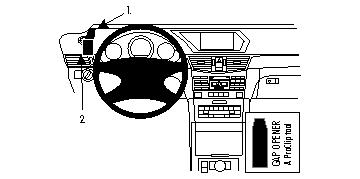 ProClip autokoht kiinnike Mercedes E 09-16 vasen