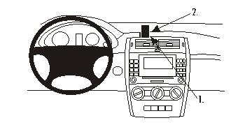 ProClip autokoht kiinnike MB B-Class 05-11 keski