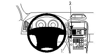 ProClip autokoht kiinnike keski Volvo XC60 11-15