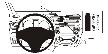 ProClip autokoht kiinnike keski Nissan Qashqa X-Trail 14-19