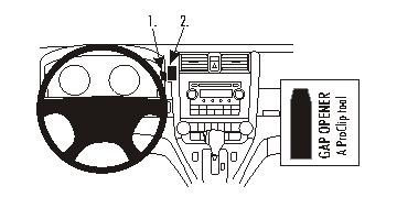 ProClip autokoht kiinnike Honda CR-V 07-11 kojelauta