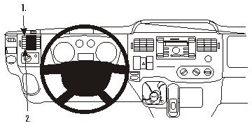 ProClip autokoht kiinnike Ford Transit 07-13 vasen