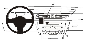 ProClip autokoht kiinnike Audi A6 11-18 keski