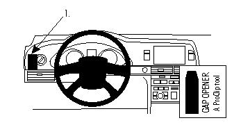 ProClip autokoht kiinnike Audi A6 10- vasen