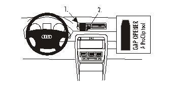 ProClip autokoht kiinnike Audi A4 02-07 keski