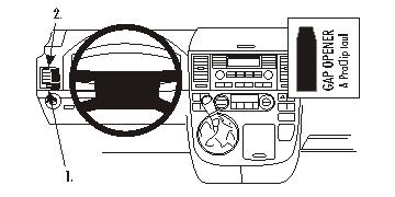 ProClip autokoht kiinn vasen Volkswagen Multivan 03-15