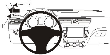 ProClip autokoht kiinn vasen Skoda Octavia III 13-20