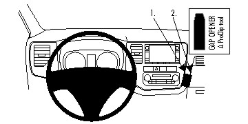 ProClip autokoht kiinn kulma Mitsubishi Outlander 13-21