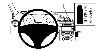 ProClip autokoht kiinn kulma kes Peugeot 5008 10-17