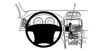 ProClip autokoht kiinn konsoli Volvo XC60 09-10