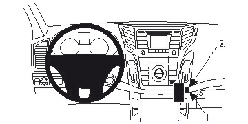 ProClip autokoht kiinn konsoli Hyundai i40 12-17