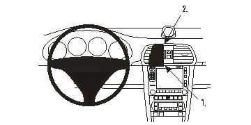 ProClip autokoht kiinn kesk Porsche 911 05-11 Carrera 911S 0