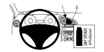 ProClip autokoht kiinn kesk Peugeot 5008 10-17