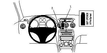 ProClip autokoht kiinn kesk Peugeot 308 08-14