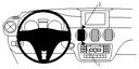 ProClip autokoht kiinn kesk Mercedes Benz A-Class 13-18