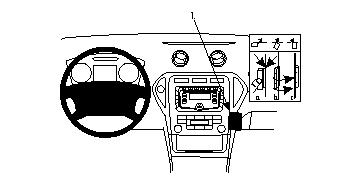 ProClip autokoht kiinn kesk Ford Mondeo 08-14