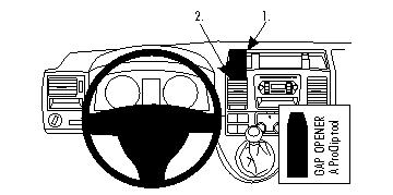 ProClip autokoht kiin VW T5 Transport pickup 10-14 keski