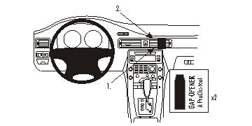 ProClip autokoht kiin Volvo S80 V70 II 08-11 XC70 08-11 kesk