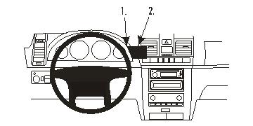 ProClip autokoht kiin Ssang Yong Rexton 05-07 keski