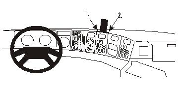 ProClip autokoht kiin kons Scania 4-series 95-03