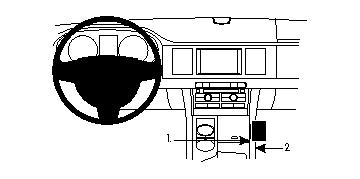 ProClip autokoht kiin kons kulma Jaguar XF 09-15