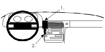 ProClip autokoht kiin kesk Porsche 928 78-95