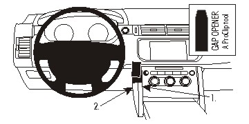 ProClip autokoht kiin kesk LandRoverRange Rover Sport 14-22