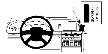 ProClip autokoht kiin kesk kulma Audi S6/A6 10