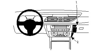 ProClip autokoht kiin kesk kulma Audi A7 11-17