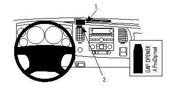 ProClip autokoht kiin kesk Chevrolet Silverado 07-13