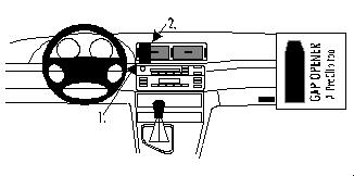 ProClip autokoht kiin BMW 3xx/M3 98-05 Compact 01-07 keski