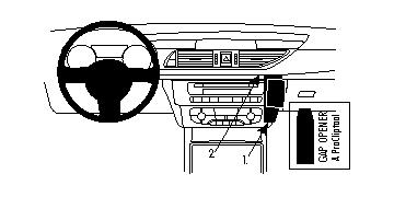 ProClip autokoht kiin Audi A6 11-14 konsoli, ei puupaneliin