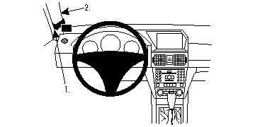 ProClip autokoht kiin A-pilari Mercedes Benz GLK-Class 08-15