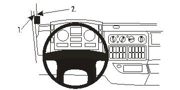 ProClip autokoht kiin A MAN TG-series 00-14