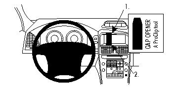 ProClip  kiin kesk, ei tehdasnav Volvo XC60 09-10